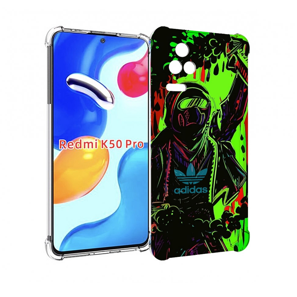 

Чехол MyPads мужчина в красках адидас для Xiaomi Redmi K50/K50 Pro, Прозрачный, Tocco