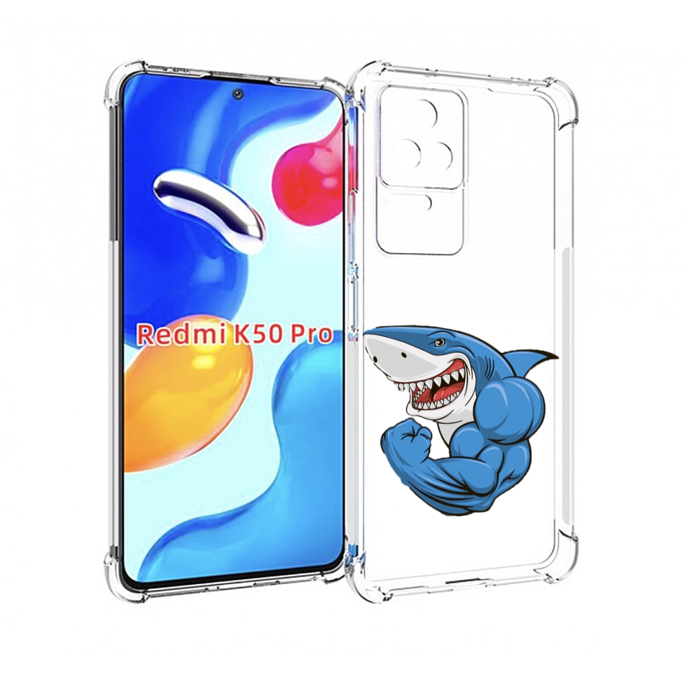 

Чехол MyPads накаченная акула для Xiaomi Redmi K50 / K50 Pro, Прозрачный, Tocco