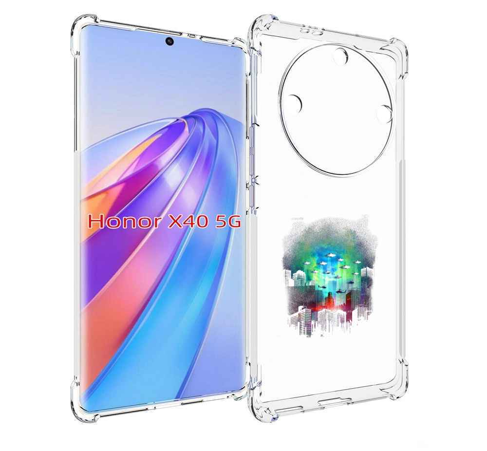 

Чехол MyPads город в свечении для Honor X40, Прозрачный, Tocco