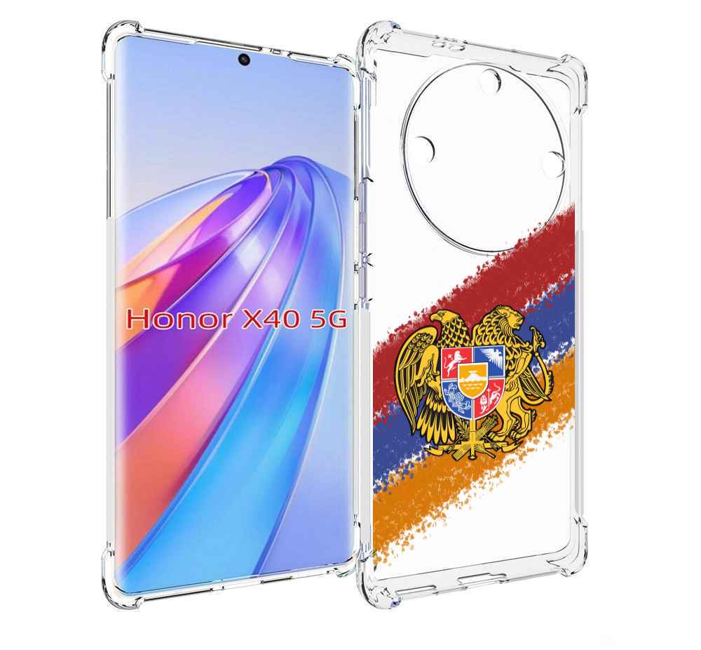 

Чехол MyPads флаг герб Армении для Honor X40, Прозрачный, Tocco