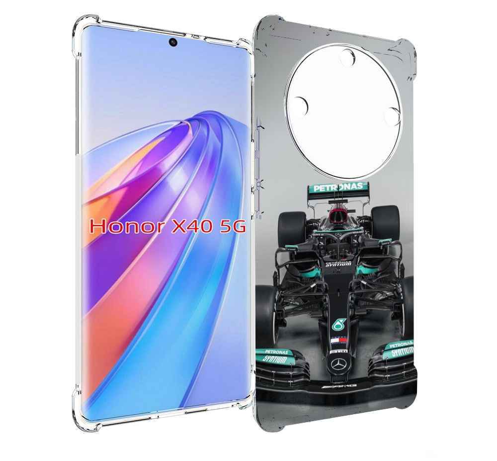 

Чехол MyPads формула 1 мерседес для Honor X40, Прозрачный, Tocco