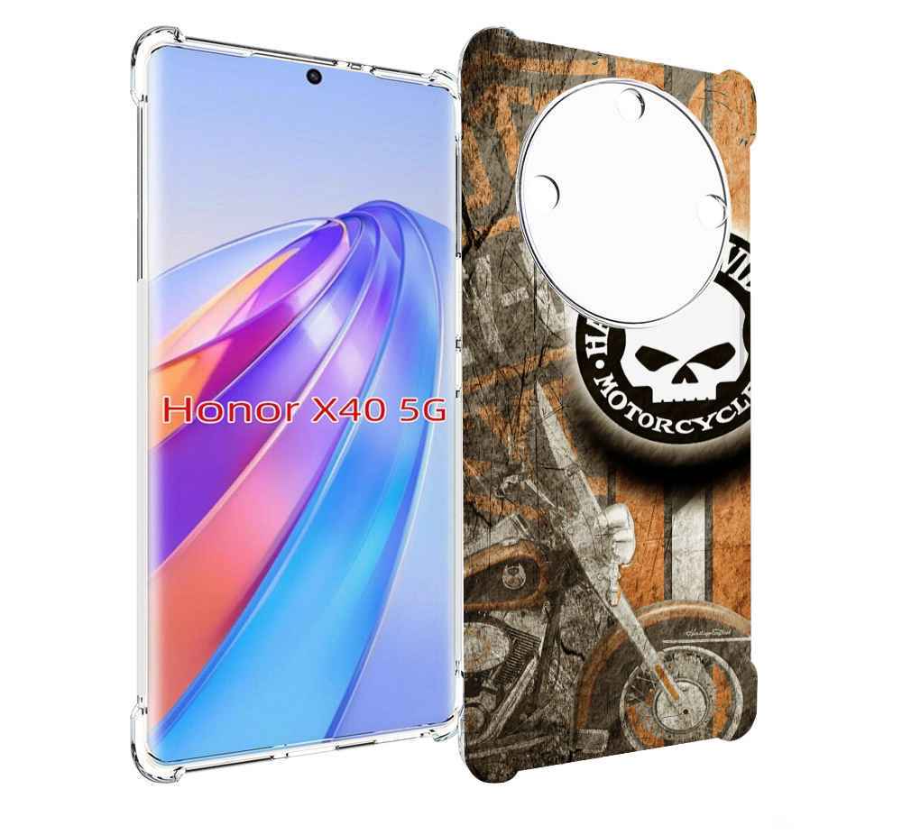 

Чехол MyPads харлеи девидсон для Honor X40, Прозрачный, Tocco