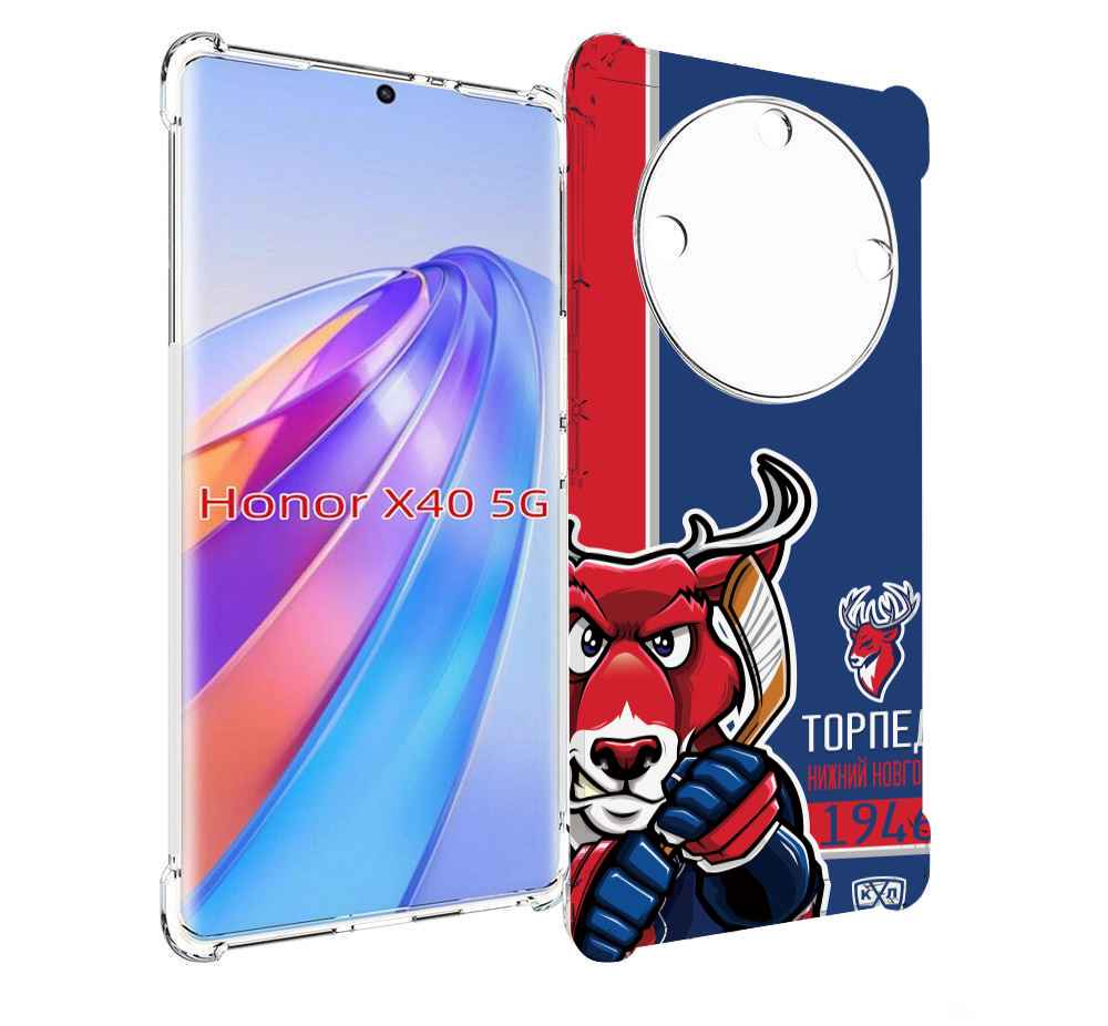 

Чехол MyPads хк торпедо нижнии новгород мужской для Honor X40, Прозрачный, Tocco