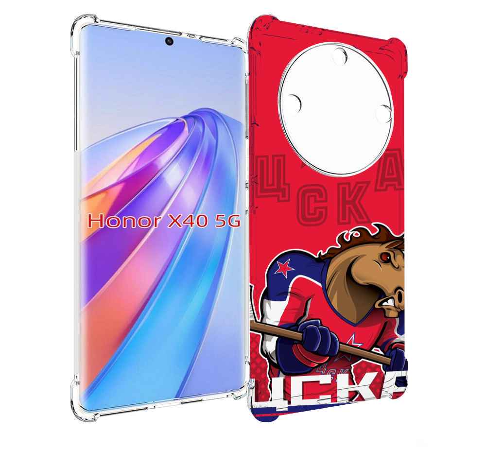 

Чехол MyPads хк цска мужской для Honor X40, Прозрачный, Tocco