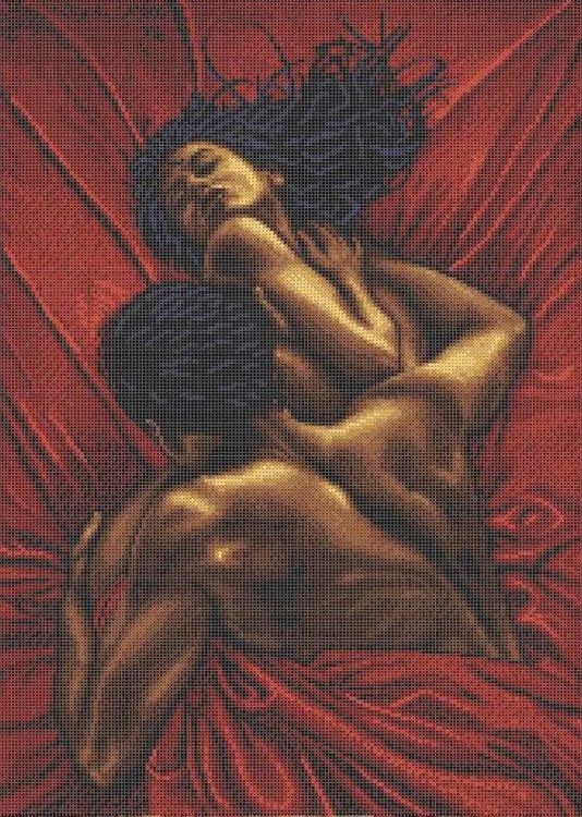 

Рисунок на ткани «Страсть»