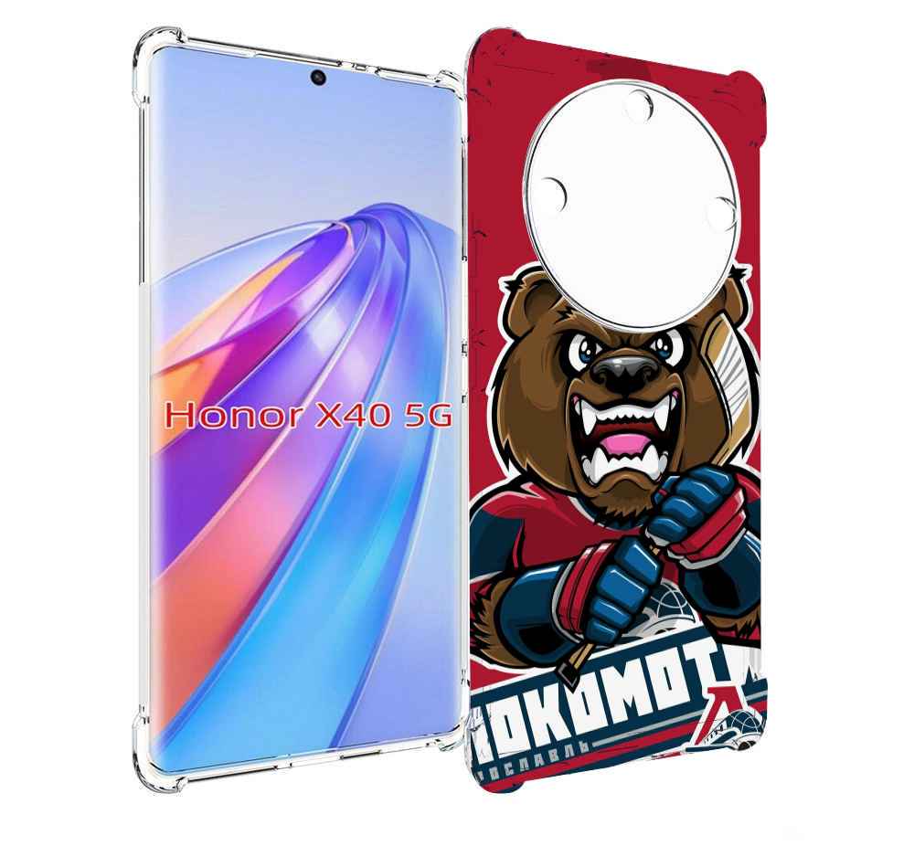 

Чехол MyPads хоккеи локомотив ярославь мужской для Honor X40, Прозрачный, Tocco