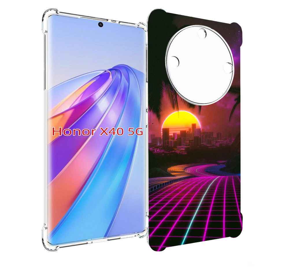 

Чехол MyPads хотлайнмайами 2 для Honor X40, Прозрачный, Tocco