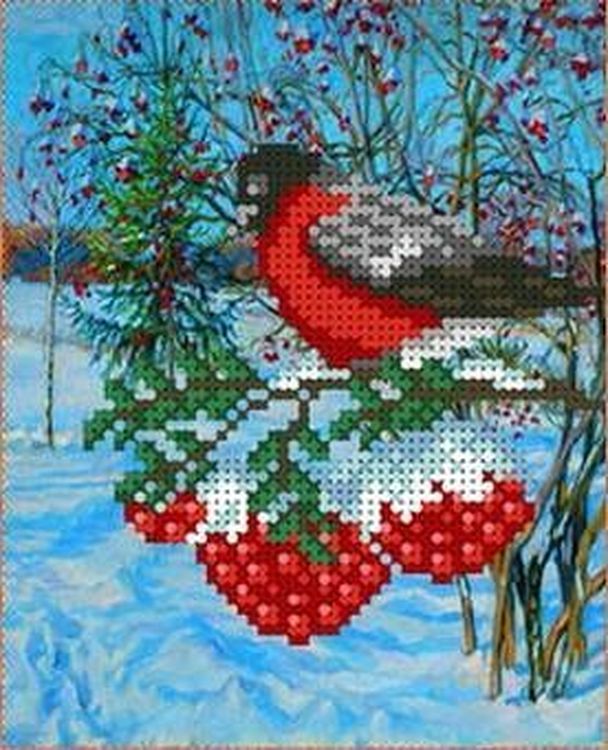 

Рисунок на ткани «Снегирь»