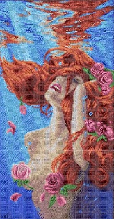 

Рисунок на ткани «Русалка»