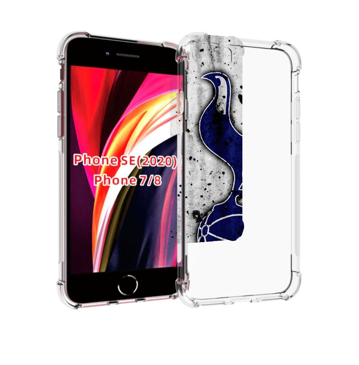 

Чехол MyPads фк тоттенхэм лондон для iPhone 7 4.7 / iPhone 8 / iPhone SE 2 (2020), Прозрачный, Tocco
