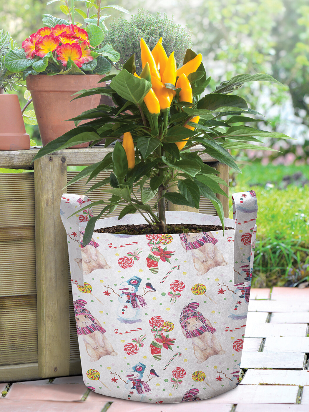 

Большая текстильная корзина JoyArty Рождественский кролик 27 л, Белый, Рождественский кролик