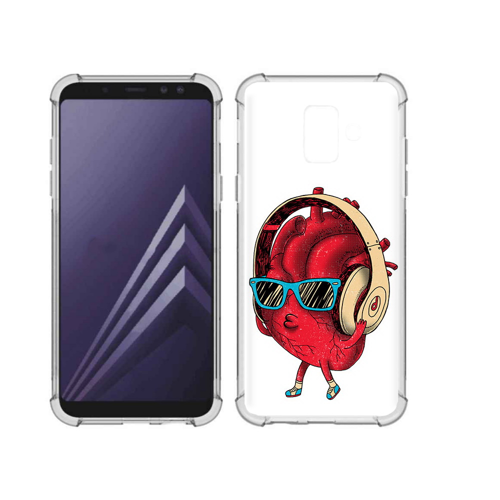 

Чехол MyPads Tocco для Samsung Galaxy A6 (2018) слушай сердце (PT111558.582.609), Прозрачный, Tocco