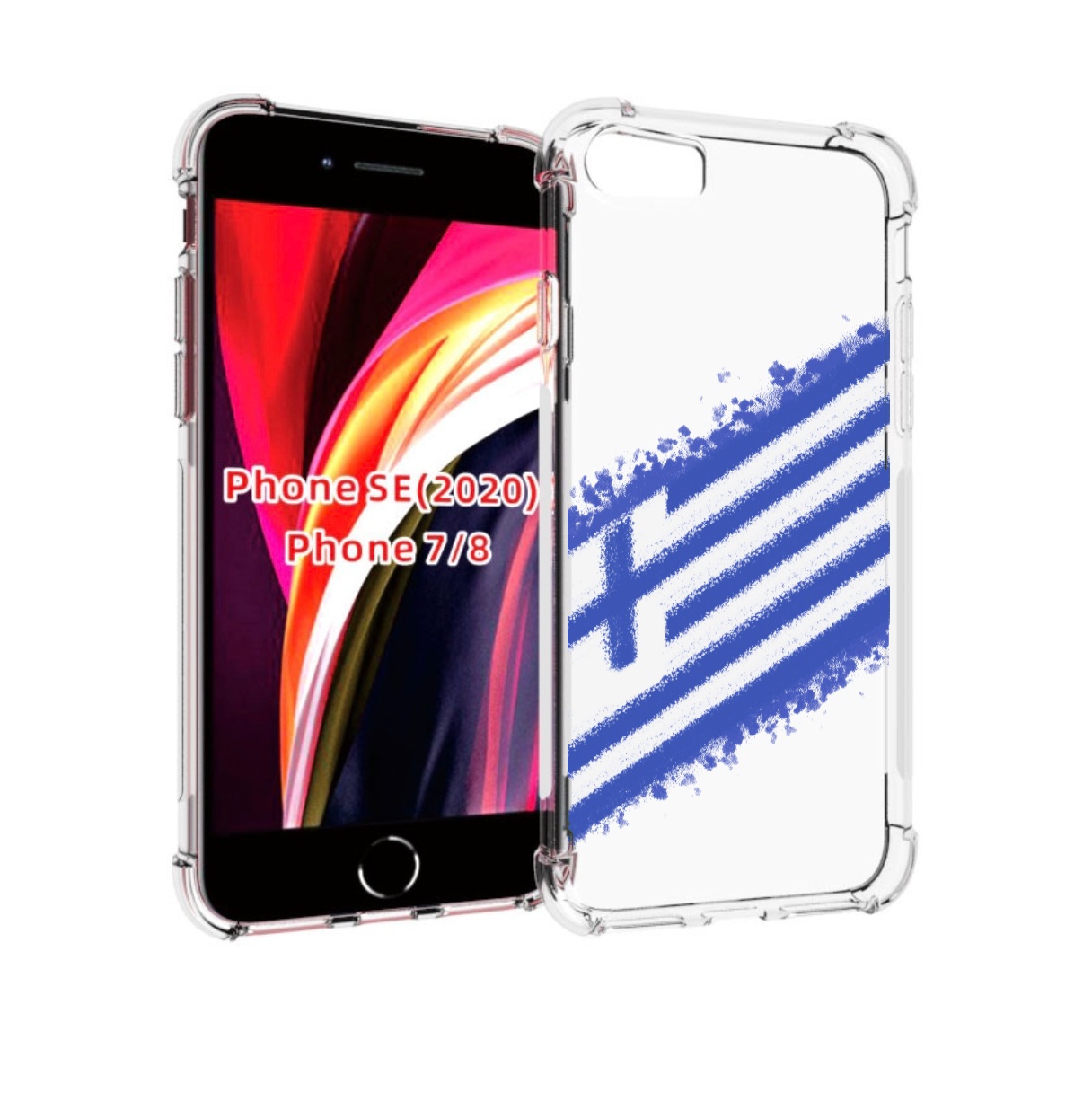 

Чехол MyPads флаг Греции для iPhone 7 4.7 / iPhone 8 / iPhone SE 2 (2020), Прозрачный, Tocco