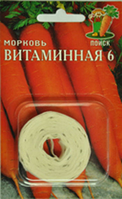 

Семена на ленте морковь Поиск Витаминная 6 370273 1 уп.