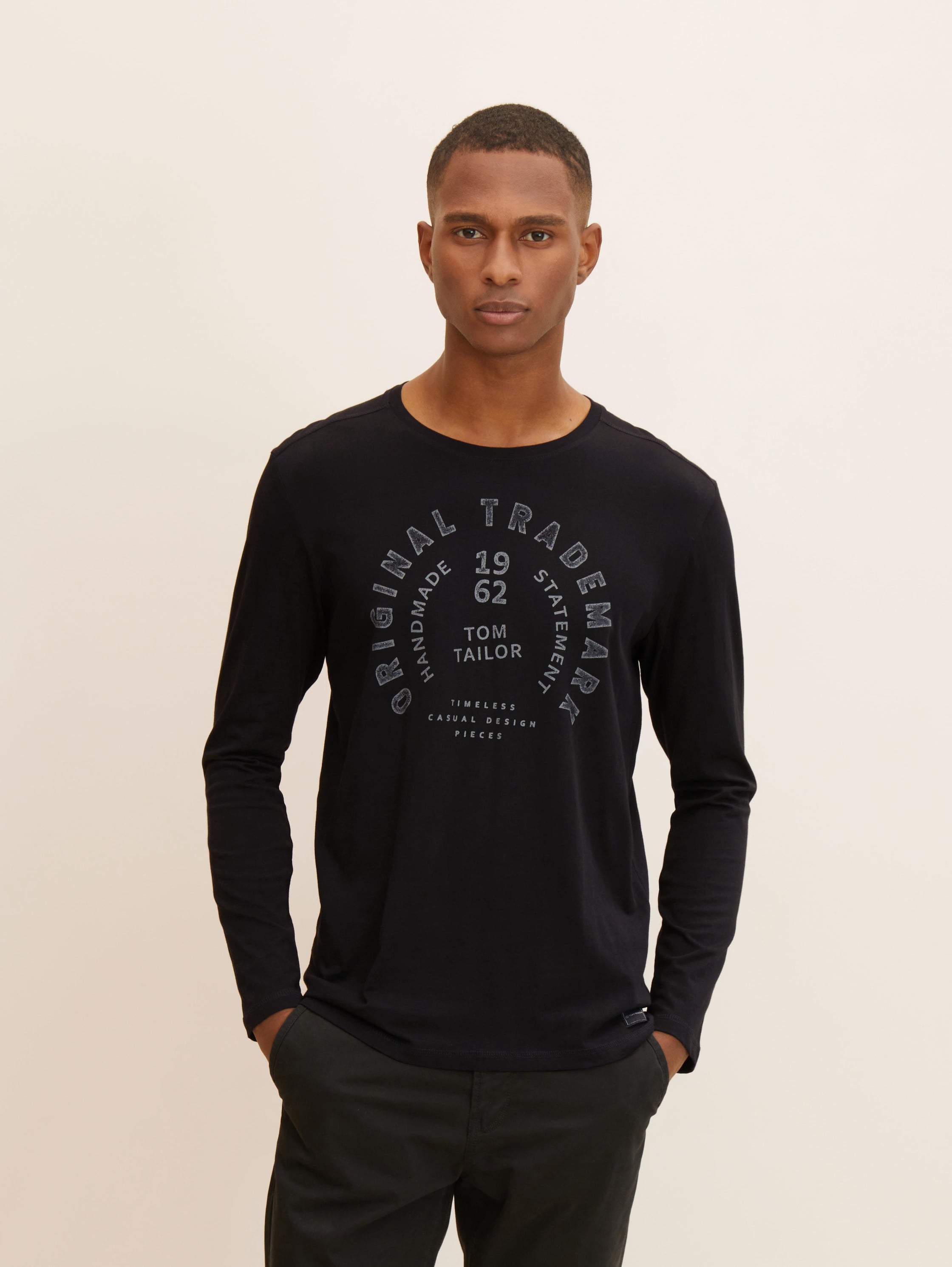 

Лонгслив мужской TOM TAILOR 1034513 черный XL, 1034513