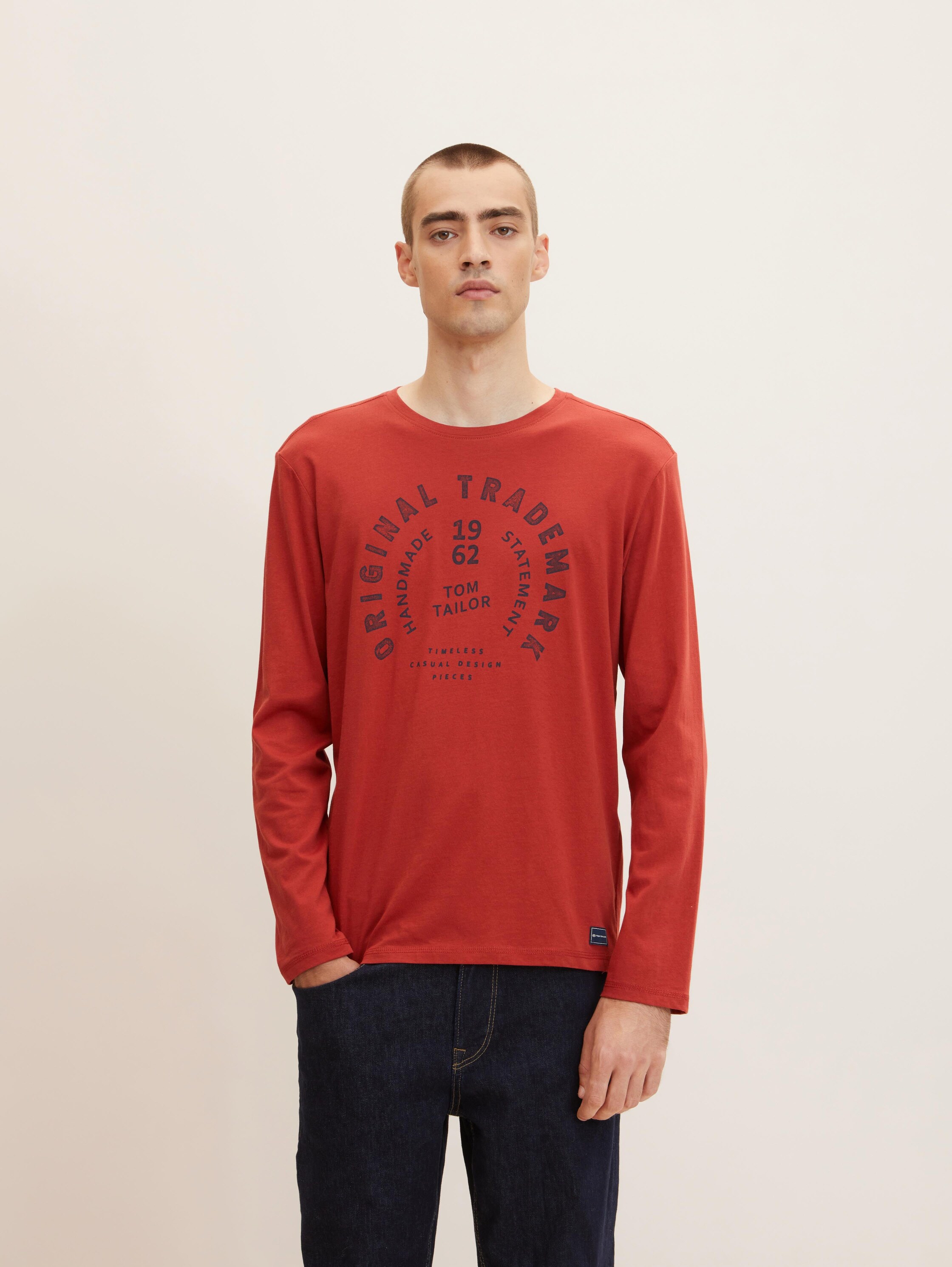 

Лонгслив мужской TOM TAILOR 1034513 красный 2XL, 1034513
