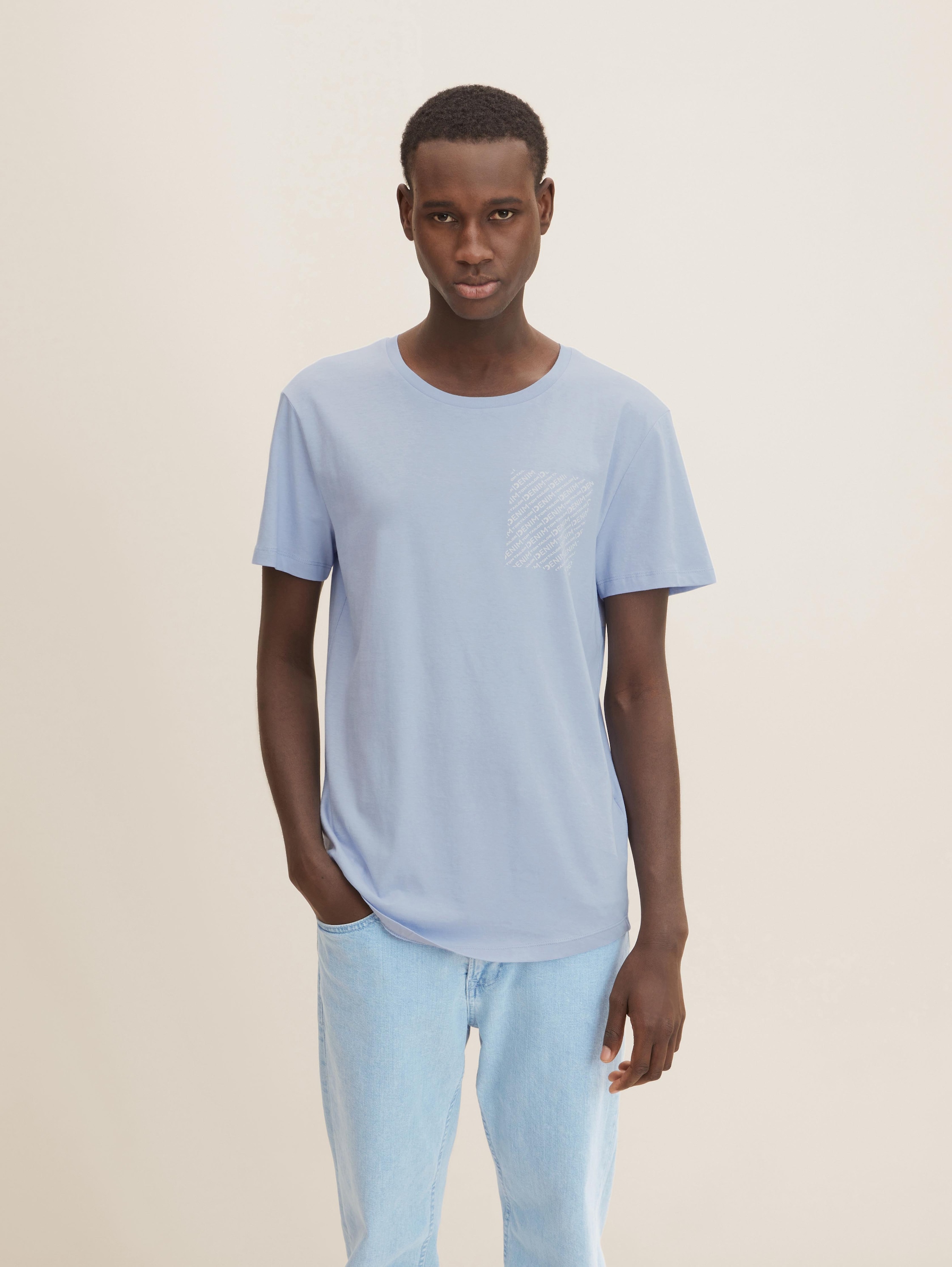 

Футболка мужская Tom Tailor Denim 1033025 голубая M, 1033025