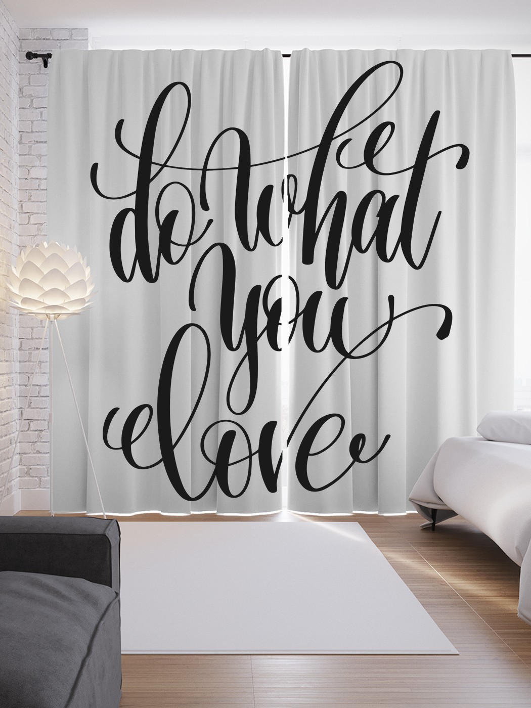

Шторы JoyArty с фотопечатью "Каллиграфическая цитата" из сатена, 290х265 см, Каллиграфическая цитата