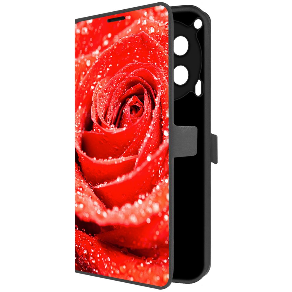 

Чехол Krutoff для Tecno Camon 30 Роза, Черный