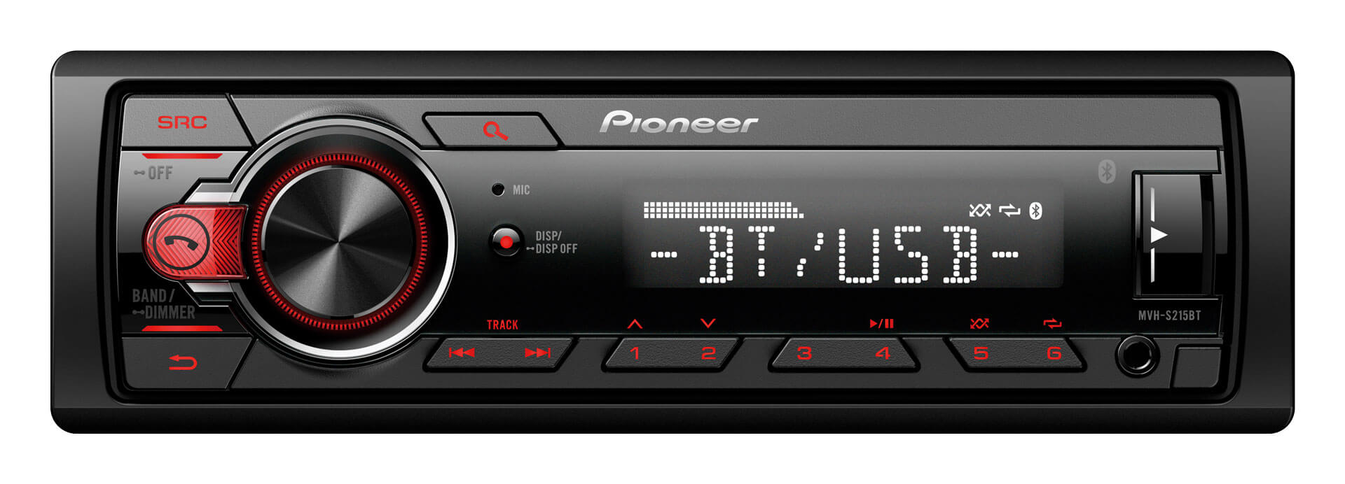 Автомобильная магнитола Pioneer MVH-130DAB на OS Android