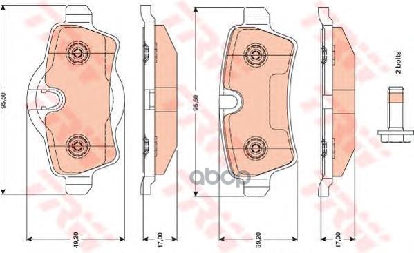 

Колодки дисковые з. BMW Mini Cooper 1.3-1.6i/1.6D 06> GDB1766 =P06052 [34216778327]