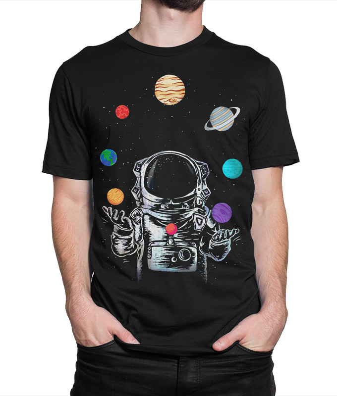 фото Футболка мужская космический жонглер dream shirts черная 3xl