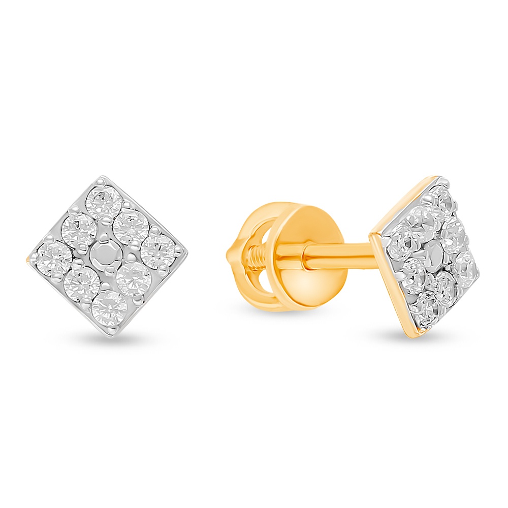 

Серьги из красного золота 585Gold 4300138699, фианит, 4300138699
