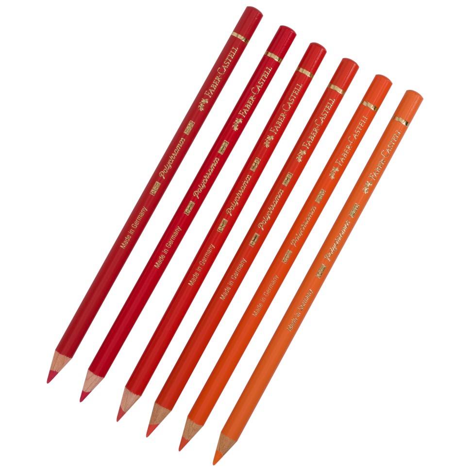 

Карандаш № 113,115,117,118,219,223, комплект 6 штук, Polychromos, Красный;оранжевый;бордовый, FABER-CASTELL Комплект карандашей Polychromos 6 штук, Красный основнойСостав комплекта по цветам (номера по каталогу Faber-Castell): №№ 113, 115, 117, 118, 219, 