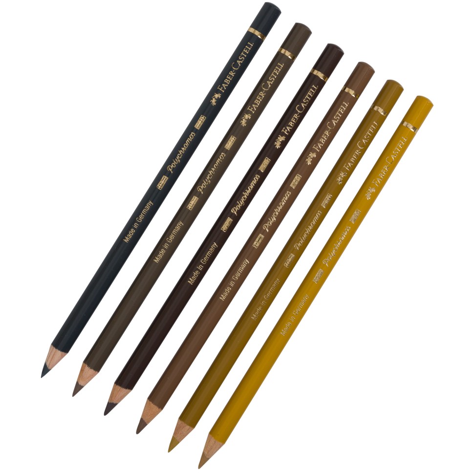 

Карандаш № 177,178,179,183,235,268, комплект 6 штук, Polychromos, Разноцветные, FABER-CASTELL Комплект карандашей Polychromos 6 штук, КоричневыйСостав комплекта по цветам (номера по каталогу Faber-Castell): №№ 177, 178, 179, 183, 235, 268