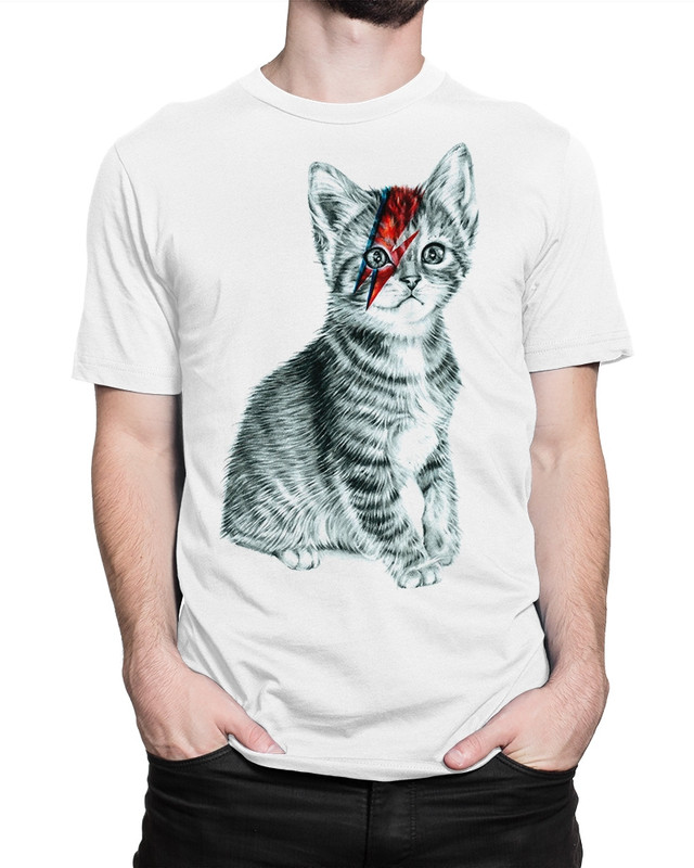 фото Футболка мужская кот-боуи dream shirts белая xl