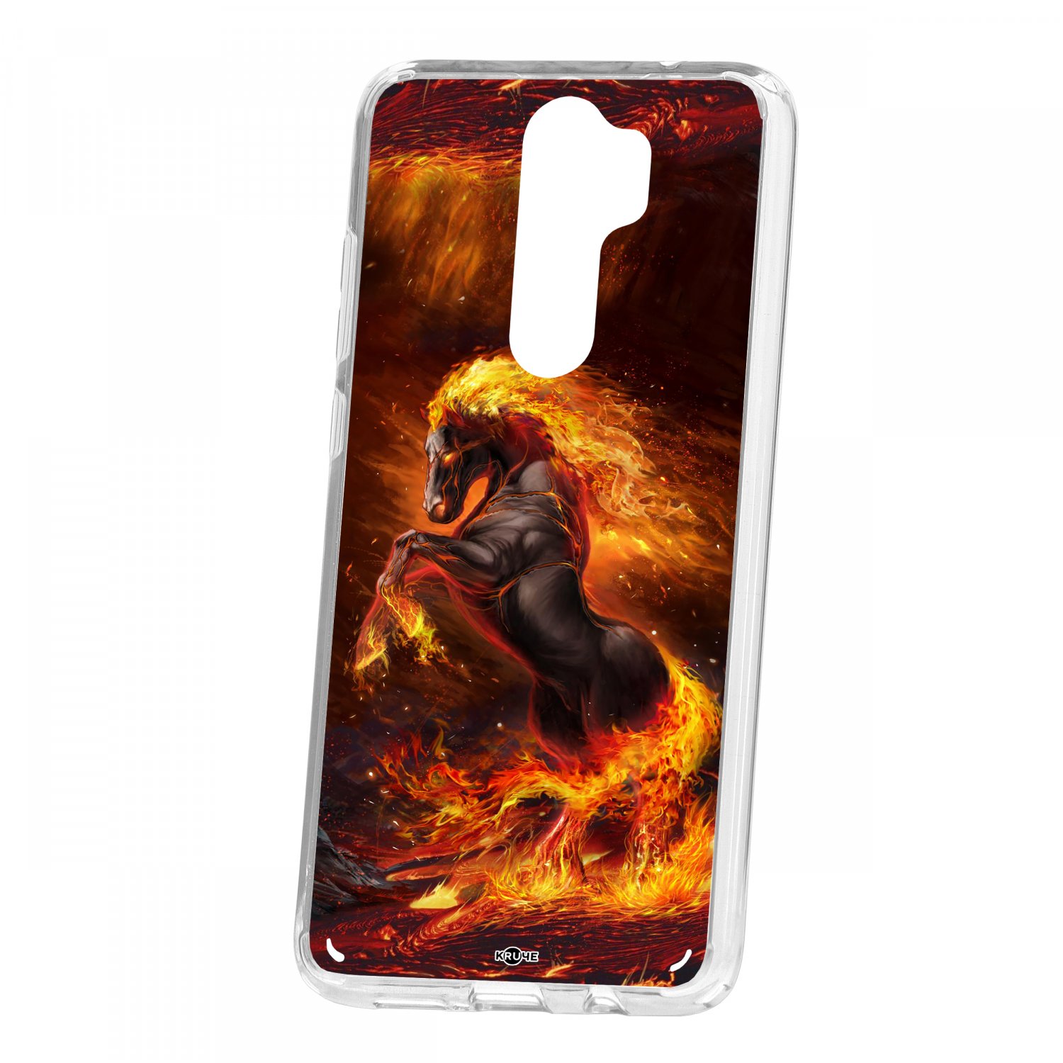 фото Чехол kruche xiaomi redmi note 8 pro print конь огонь кruче