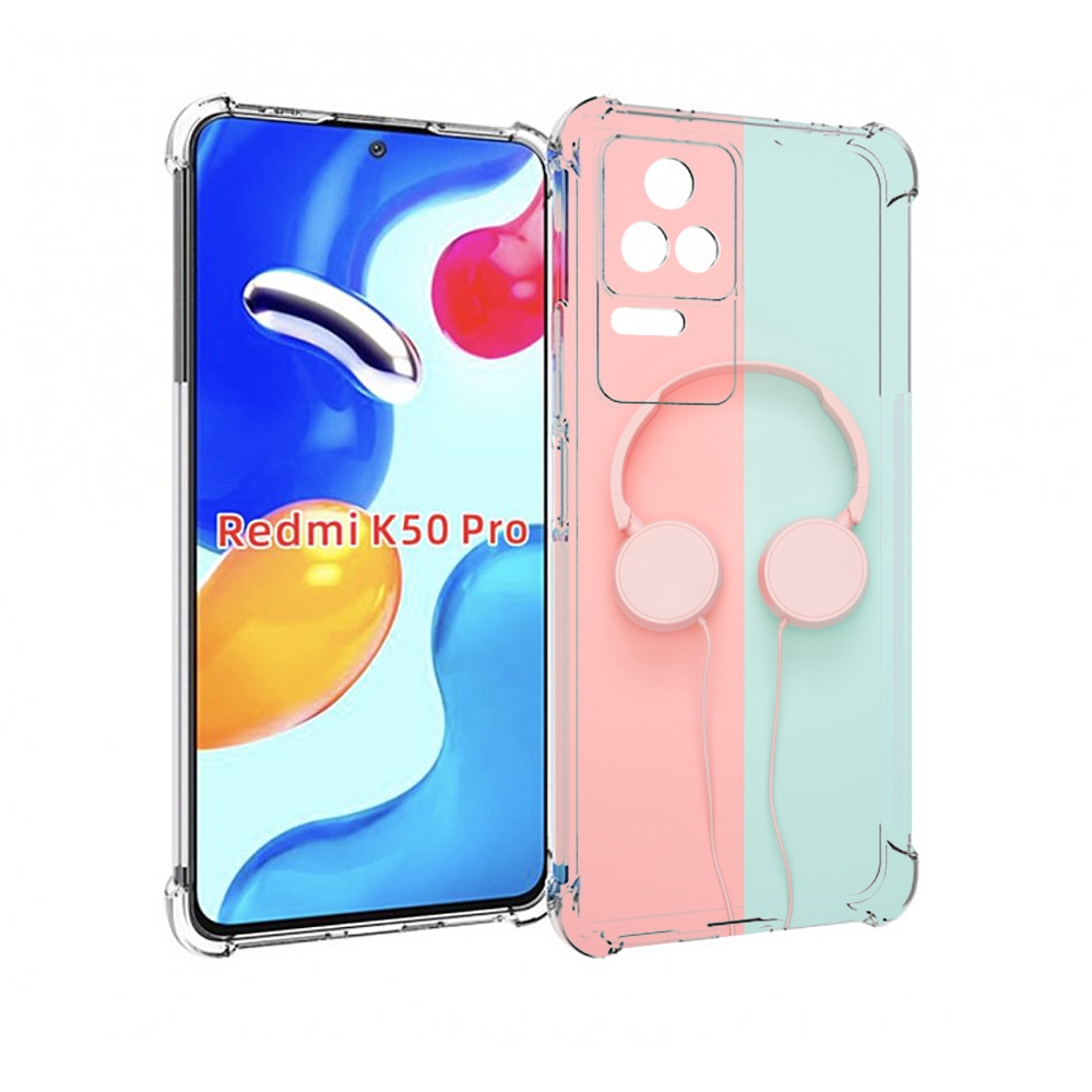 

Чехол MyPads наушники-минимализм для Xiaomi Redmi K50 / K50 Pro, Прозрачный, Tocco