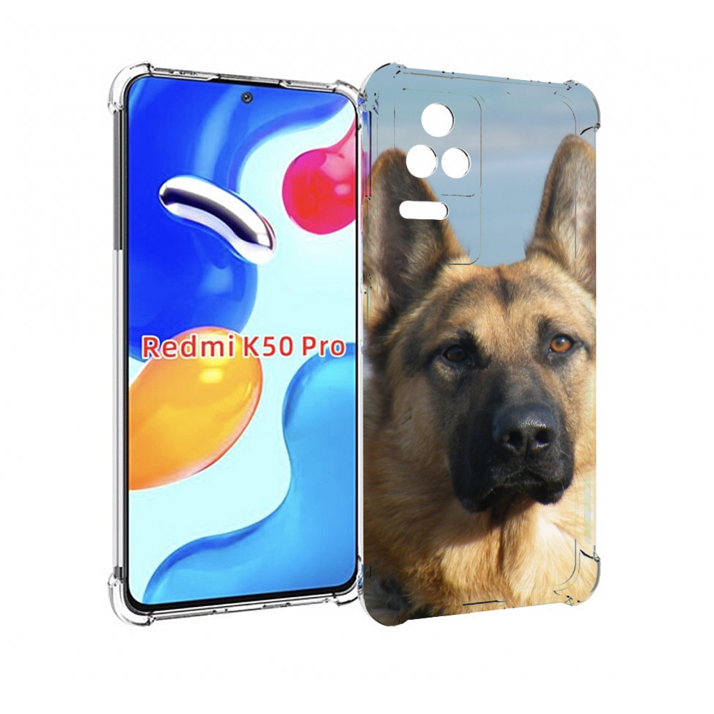 

Чехол MyPads немецкая овчарка для Xiaomi Redmi K50 / K50 Pro, Прозрачный, Tocco