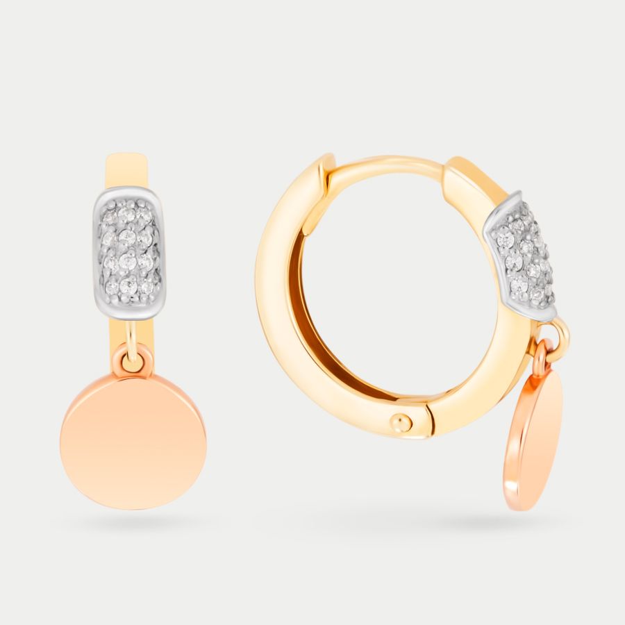 

Серьги из золота с фианитом GOLD CENTER 4071, 4071