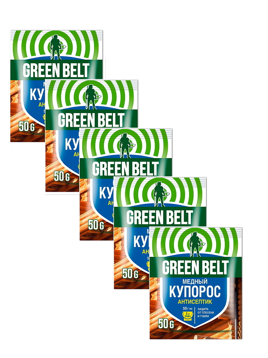 фото Комплект медный купорос green belt 50 гр. х 5 шт. грин бэлт