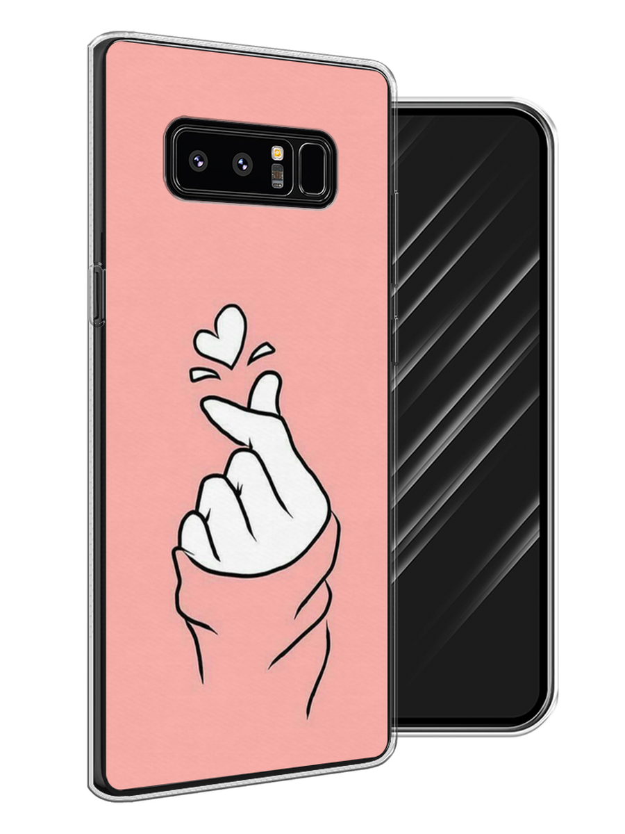 

Чехол Awog на Samsung Galaxy Note 8 "Любовь-щелк", Оранжевый, 25250-7