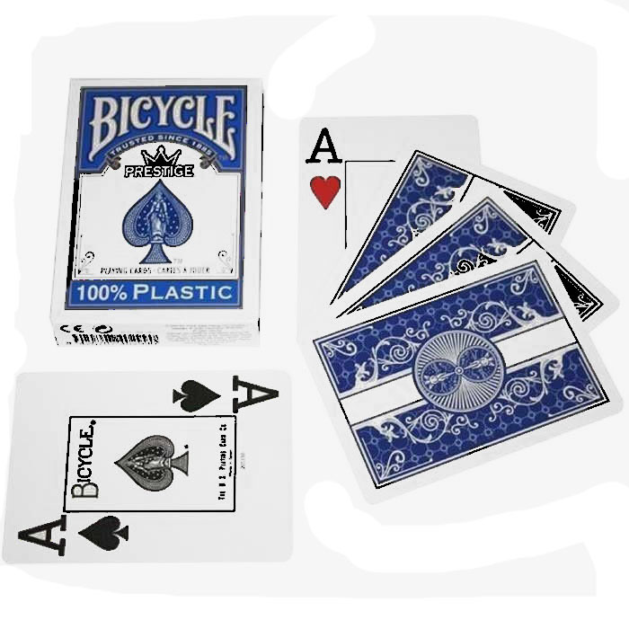 

Карты "Bicycle Prestige Rider 100% Plastic Jumbo red/blue"