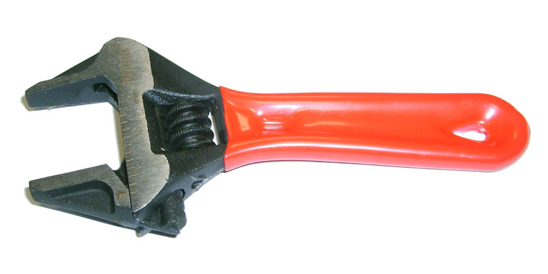 Ключ разводной с тонкими губками 115мм Короткий RED 0-24mm SKRAB 23525 разводной ключ с тонким губками vira rage 150 мм 311101