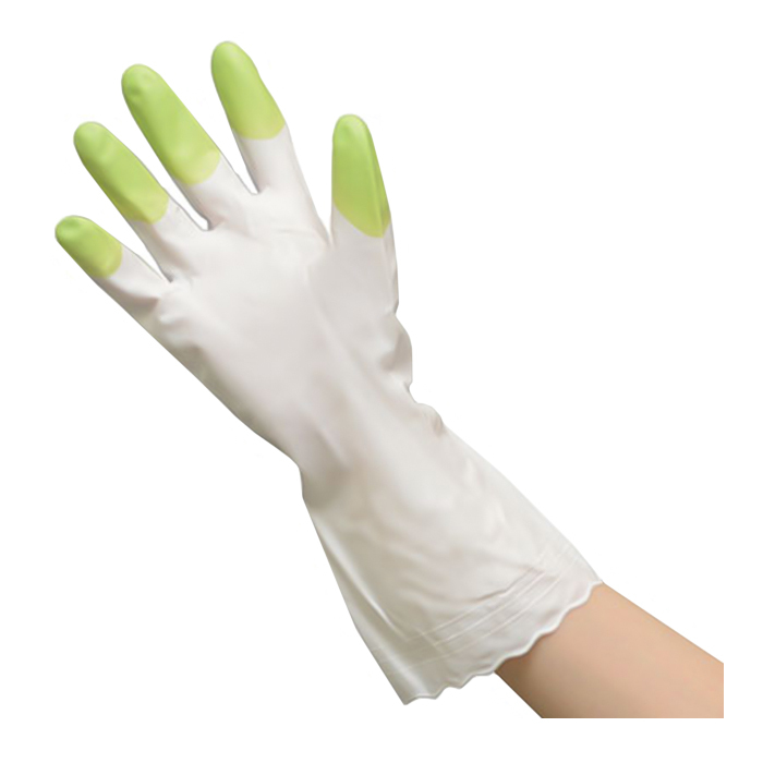 Перчатки виниловые S.Т. Каgaku тонкие с антибактериальным эффектом зеленые 1 пара.