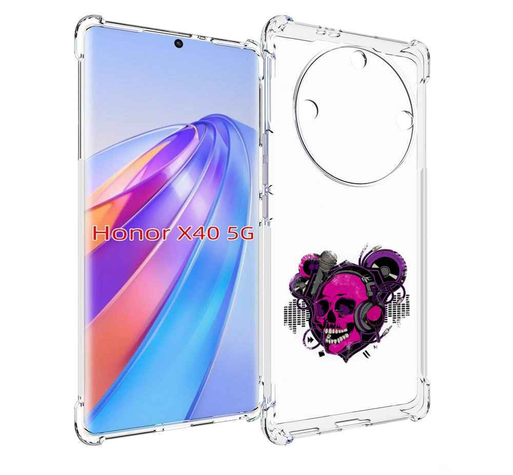 

Чехол MyPads череп 1 для Honor X40, Прозрачный, Tocco