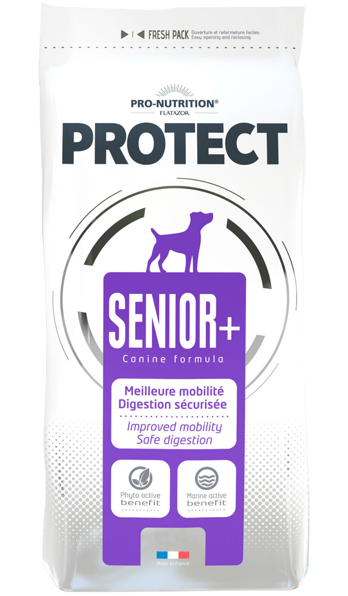 фото Сухой корм для собак flatazor protect senior +, кукуруза, птица, 1шт, 12кг