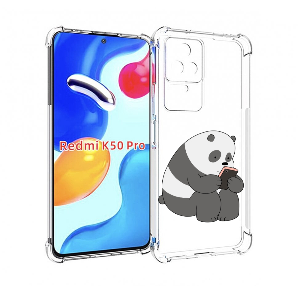 

Чехол MyPads панда-в-телефоне для Xiaomi Redmi K50 / K50 Pro, Прозрачный, Tocco