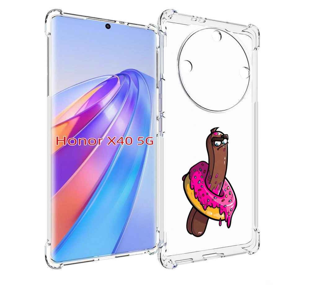 

Чехол MyPads эклер в пончике для Honor X40, Прозрачный, Tocco