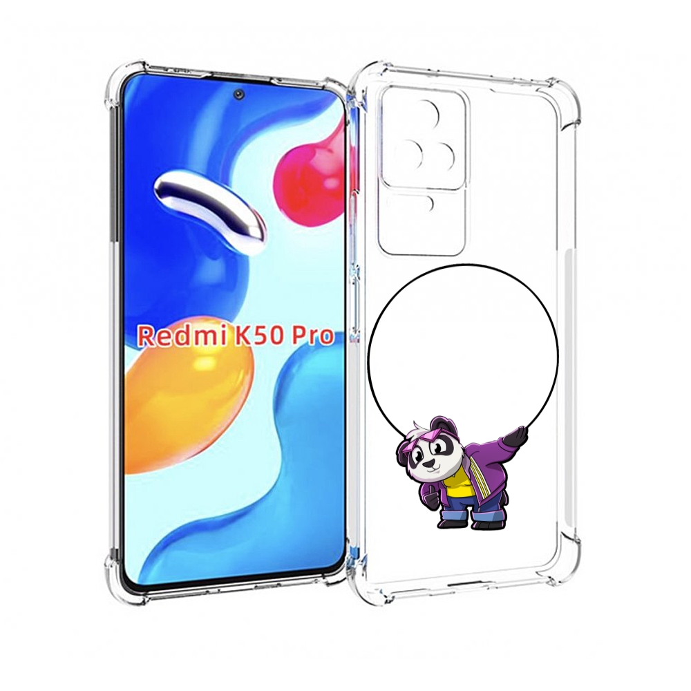 

Чехол MyPads панда-с-обручем для Xiaomi Redmi K50 / K50 Pro, Прозрачный, Tocco