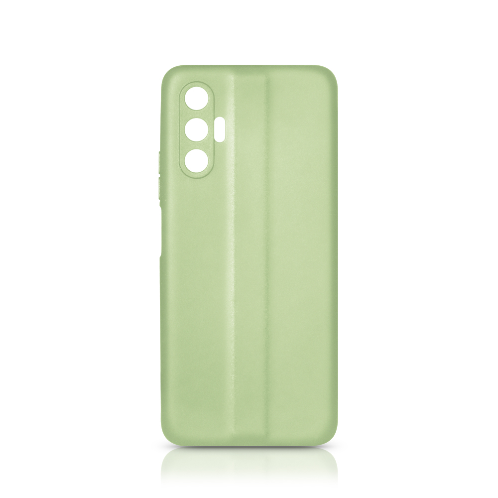 Чехол DF для Tecno Pova 3 Silicone Light Green tCase-09