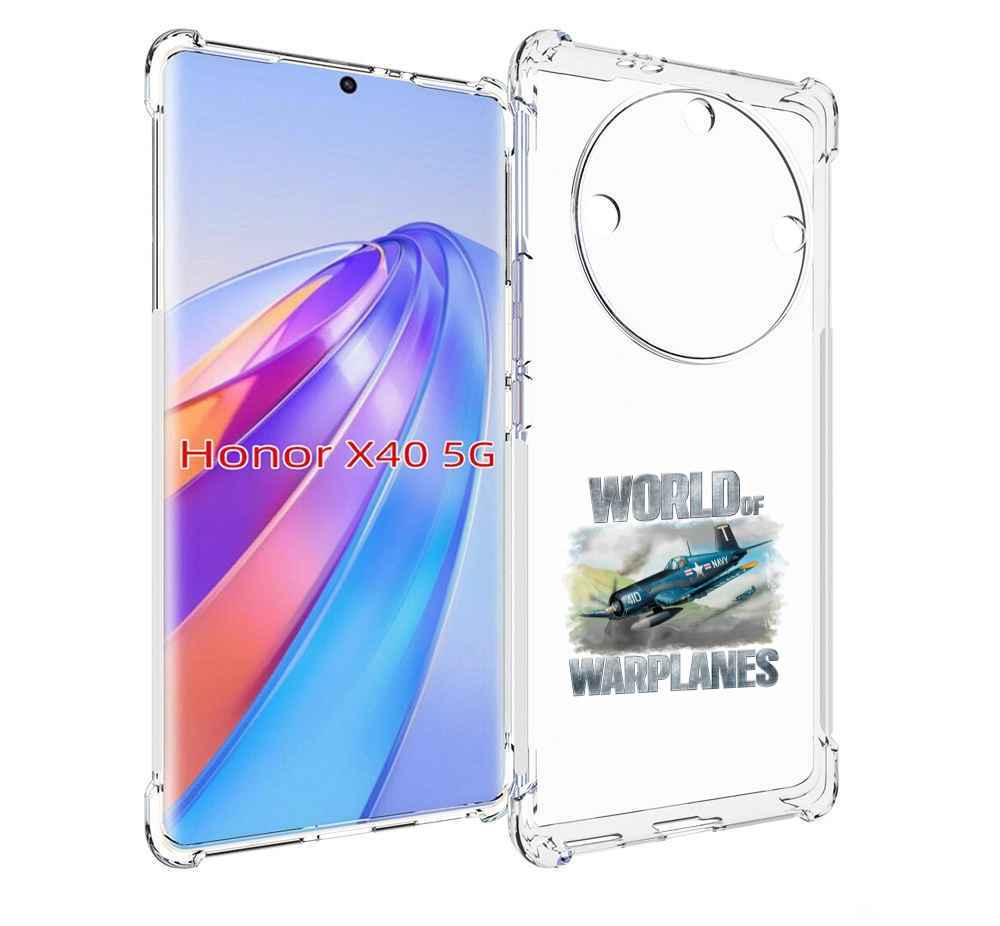

Чехол MyPads Боевой самолет для Honor X40, Прозрачный, Tocco