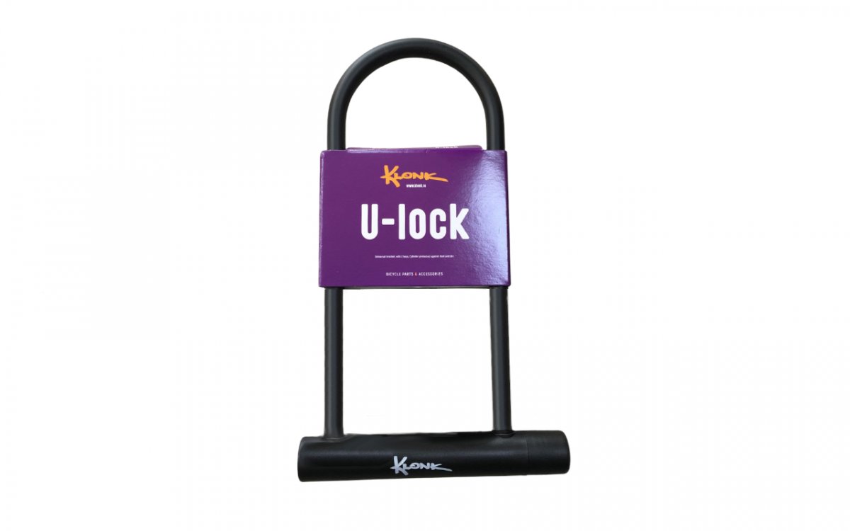 

Замок велосипедный KLONK, U-lock 180x245 мм, (черный) 10390