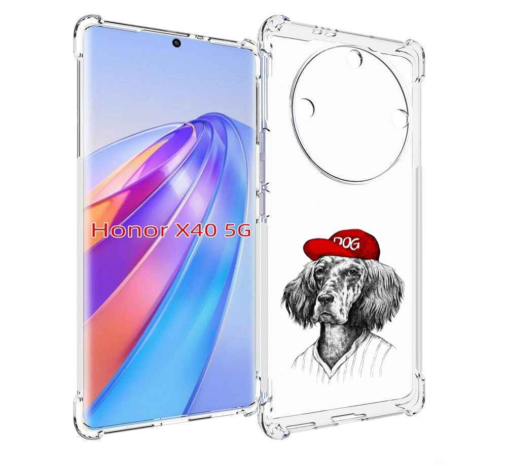 

Чехол MyPads дог для Honor X40, Прозрачный, Tocco
