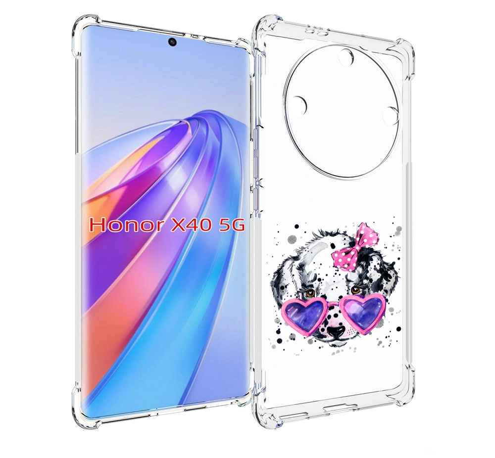 

Чехол MyPads долматинец в очках для Honor X40, Прозрачный, Tocco