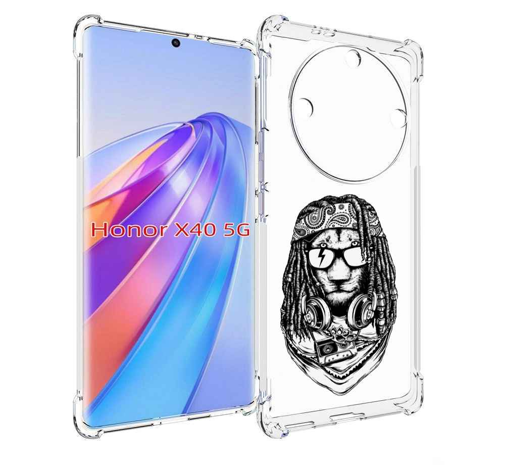 

Чехол MyPads дреды льва для Honor X40, Прозрачный, Tocco